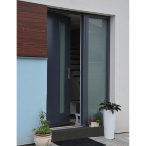 ADLO - Security door ADUO, Termo exterior, glass colour, skylight with armour-safe triple-pane glass