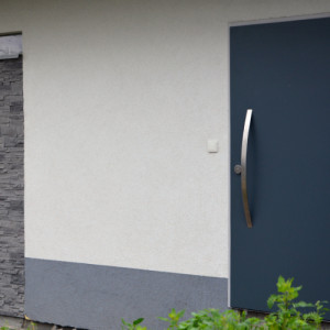 ADLO - Security door TEDUO, Termo exterior door + doorframe, surface Color, atypical door-knob