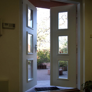 ADLO - Security Termo door TEDUO, glass, double-wing, triple-pane armor style P202