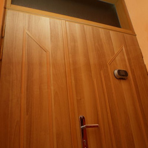 ADLO - Security Door ADUO, double-wing, with top skylight, digital viewer