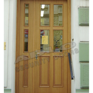 ADLO - Security door ADUO, atypical glass P351, atypical design, double-wing