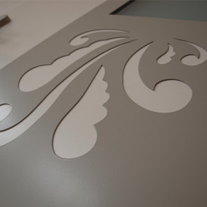 ADLO - Security Door TEDUO, NOBLESSE, Camella 003, Termo triple-pane glass, detail