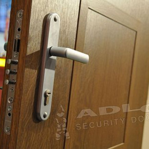 ADLO - security door TEDUO, slat, noise-proof extra, flat slats