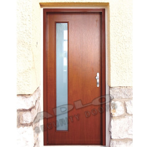 ADLO - Security door TEDUO, atypical glass P370, surface Veneer