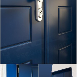 ADLO - Security door ADUO, double-wing entrance door for an apartment, profile Color