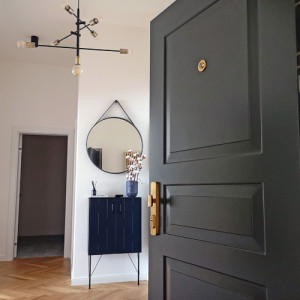 ADLO - Security door ADUO, panel design 250 - KV 1, door finish RAL 7016 matt