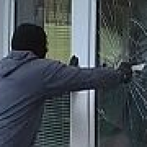 Break-in through unsecured glass