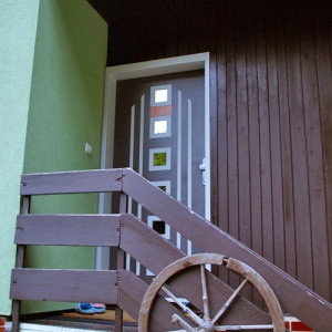 ADLO - Security door Teduo, Glass P553, Termo exterior, armour-plate Termo triple-pane glass