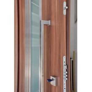 ADLO - security door ADUO, NOBLESSE, Dalia 003, Termo Exterior, armour style triple-pane glass, doorframe facing