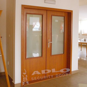 ADLO - security door TEDUO, 80 x 80cm, glass atypical, double-wing, from the inside