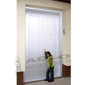 ADLO - Security door ARDEN, double-wing slat design, L100, height 245cm