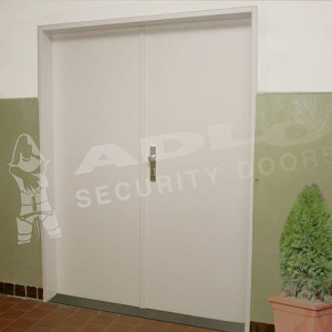ADLO - Security door TEDUO, double-wing 80x80cm, fireproof, from outside