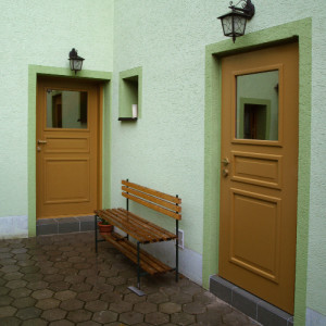 ADLO - Security door ARDEN, atypical glass, panel, triple-pane glass