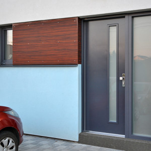 ADLO - Security door ADUO, Termo exterior, glass colour, skylight with armour-safe triple-pane glass