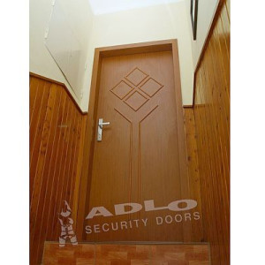 ADLO - security door ARDEN, slat L503, noise-proof, doorframe facing