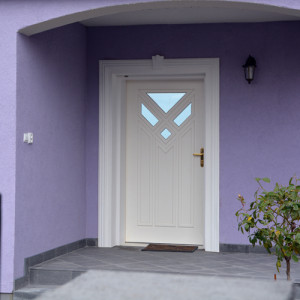 ADLO � exterior Termo door Teduo, atypical glass, glass surface Termo Stopsol blue