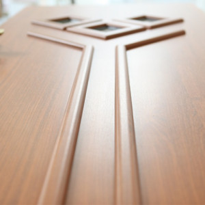 ADLO - Security door TESIM, Glass design, glass shape P502, Termo exterior door