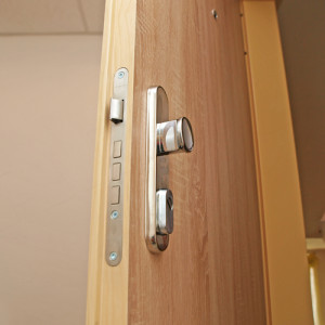 ADLO - Security door LISBEO, outside door surface Oak Bardolino, inside door surface Sandy Ash