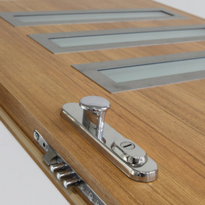 ADLO - Security door ADUO, design Noblesse Gloria 004, glass Matelux, TERMO