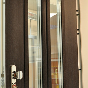 ADLO - Security Door TEDUO, glass P372, Termo triple-pane glass, bi-colour