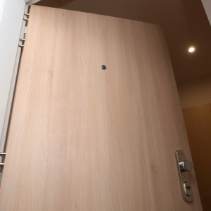 ADLO - security door ADUO, door surface H1298 sand ash, apartment entrance door