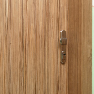 ADLO - Security door TEDUO, plain design, door surface Indian Ebony, facing on ADLO doorframe