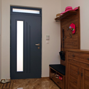 ADLO � exterior Termo door Teduo, glass PS370, top skylight, door surface Geta 411