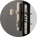Door fittings and security cylinder