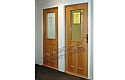 ADLO - Security door ADUO 2x, glass P102, surface Veneer, for the exterior