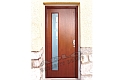 ADLO - Security door TEDUO, atypical glass P370, surface Veneer