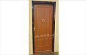  ADLO - security door ARDEN, slat L100, Termo Exterior, with a door-knocker, from the outside