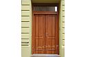 ADLO - Security door TESIM, slat, double-wing, with top skylight