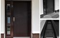 ADLO - Security door ADUO, plain Termo exterior, with side-skylight