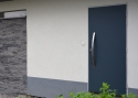 ADLO - Security door TEDUO, Termo exterior door + doorframe, surface Color, atypical door-knob