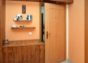 ADLO - Security door ADUO, slat LB100, door surface Beech natural, security cylinder with inside push button