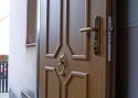 ADLO - Security Termo door ADUO, slat LB 420, surface Geta 173, doorknocker Lion