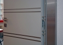 ADLO - Security Termo door ADUO, slat design, flat slats Anticoro, Termo doorframe Anticoro