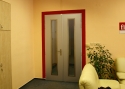 ADLO - Security door TEDUO, atypical glas, rustfree slats, double-wing door 