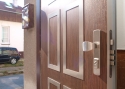 ADLO - exterior Termo door Lisbeo, slat design L 350, Anticor slats, two-coloured