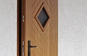 ADLO - Security Door ADUO, atypical glass Massive, entrance into a cottage