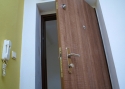 ADLO - Security door TEDUO, matching colours on security fittings, door guard, and viewer
