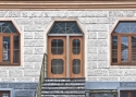 ADLO - Security door TEDUO, Termo Exterior, side skylight in design, safe-style glass