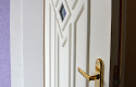 ADLO - security door Teduo, atypical glass, Termo exterior, armour-style triple-pane glass, glass surface blue Stopsol, detail