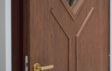 ADLO -Security door Kasto, glass P451, Termo Exterior for a family home, armor-style glass, from inside