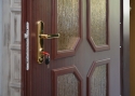 ADLO - Security door Teduo, Termo Exterior with triple-pane TERMO glass, Glass P421, door surface Geta 603