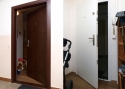 ADLO - security door ADUO, two-coloured door and two-coloured doorframe with facing