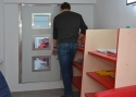 ADLO - Security door TESIM, glass P554, door dimension in custom fit for the construction hole