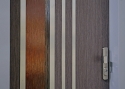 ADLO - Security Termo door ADUO, glass P371, armor-style triple-pane glass, glass Oak Bark - bronze