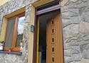 ADLO - Security Termo door KASIM, Termo triple-pane glass 553 with top skylight, rounded slats