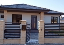 ADLO - Security Termo door Teduo, glass PS370, top skylight, atypical door pull, door surface RAL 7015
